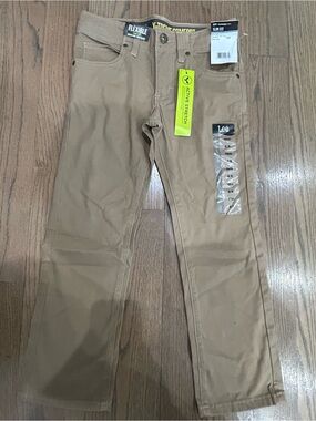 Lee Boys Khaki Pants Size 8 NWT Flexible Stretch Comfort School Pants